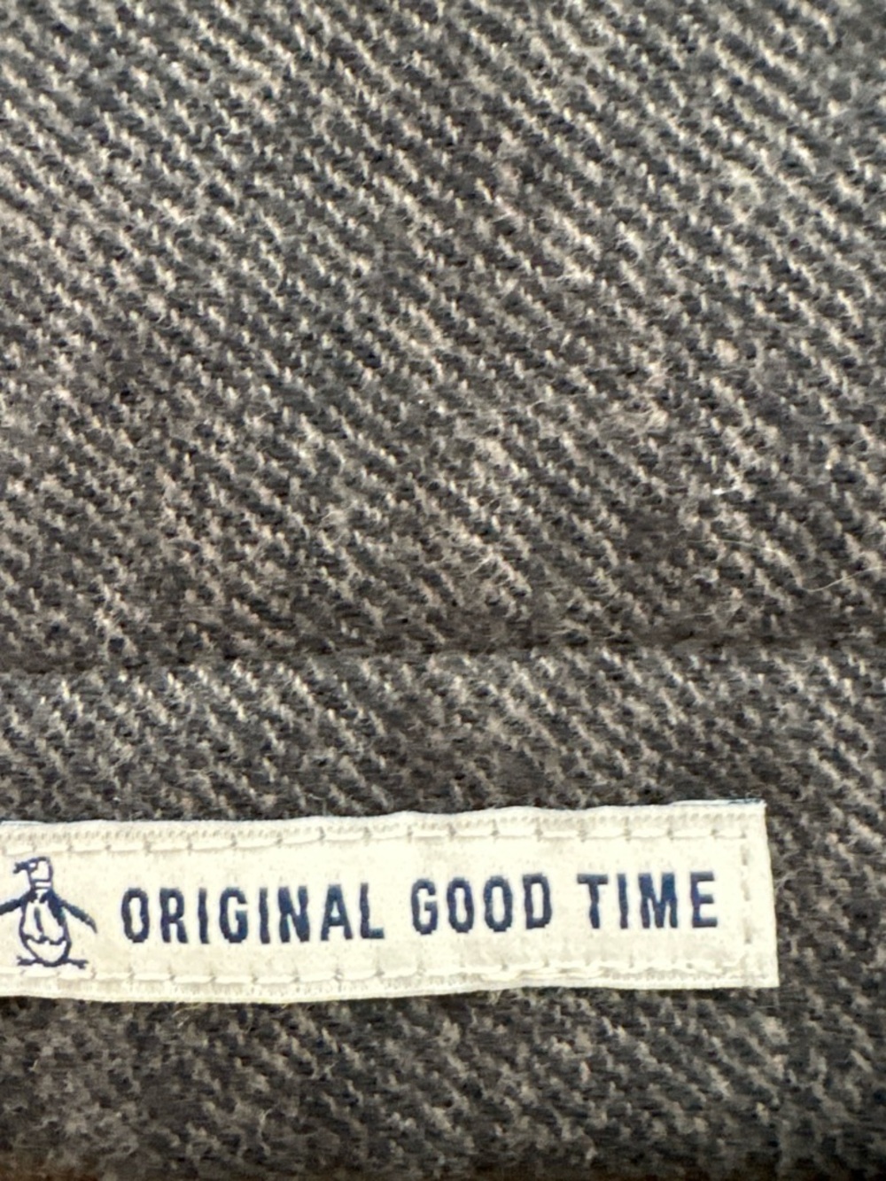 Original penguin man’s dark gray sweatshirt with quilted lining. XXL - Picture 9 of 9